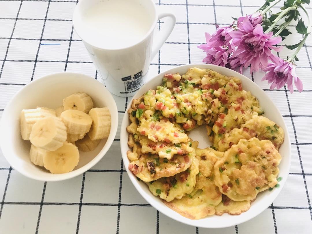 【收藏】大人小孩都爱吃，快手早餐，蔬菜鸡蛋饼