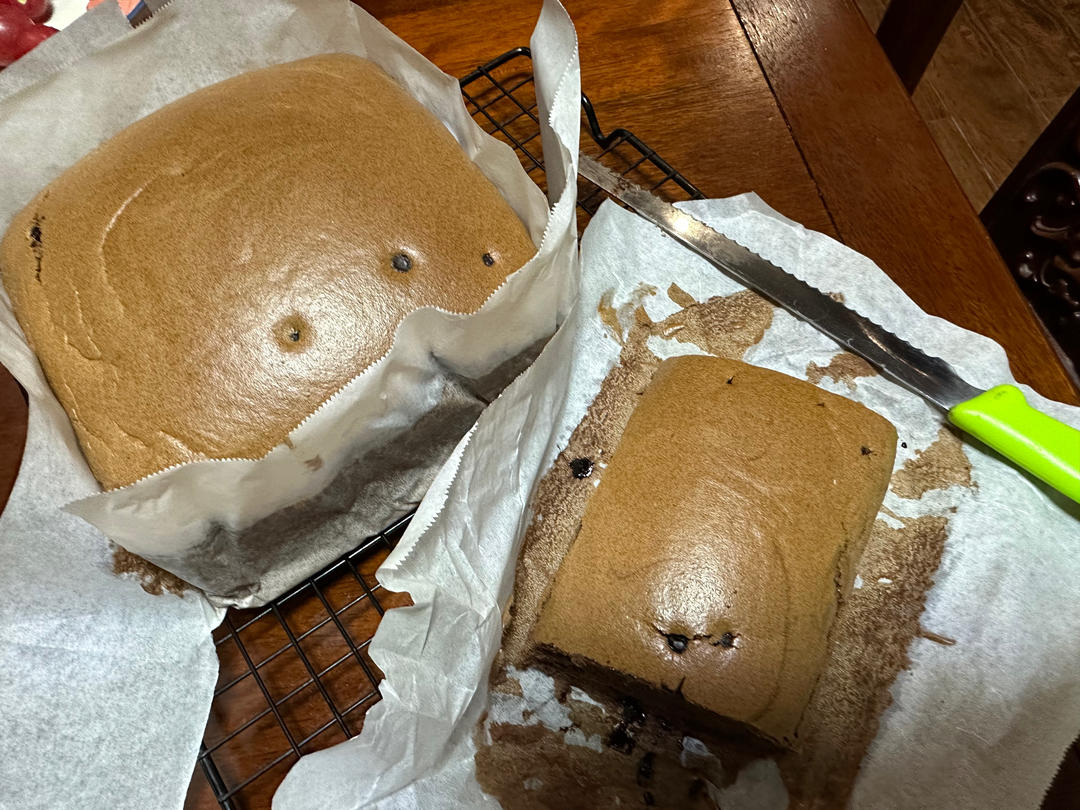 8寸浓郁巧克力古早蛋糕，抖臀蛋糕