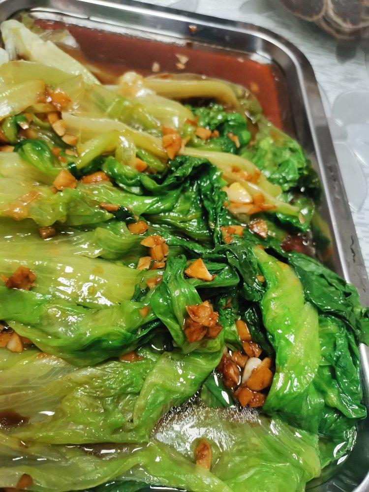 超级好吃低脂低热量的～蚝油生菜