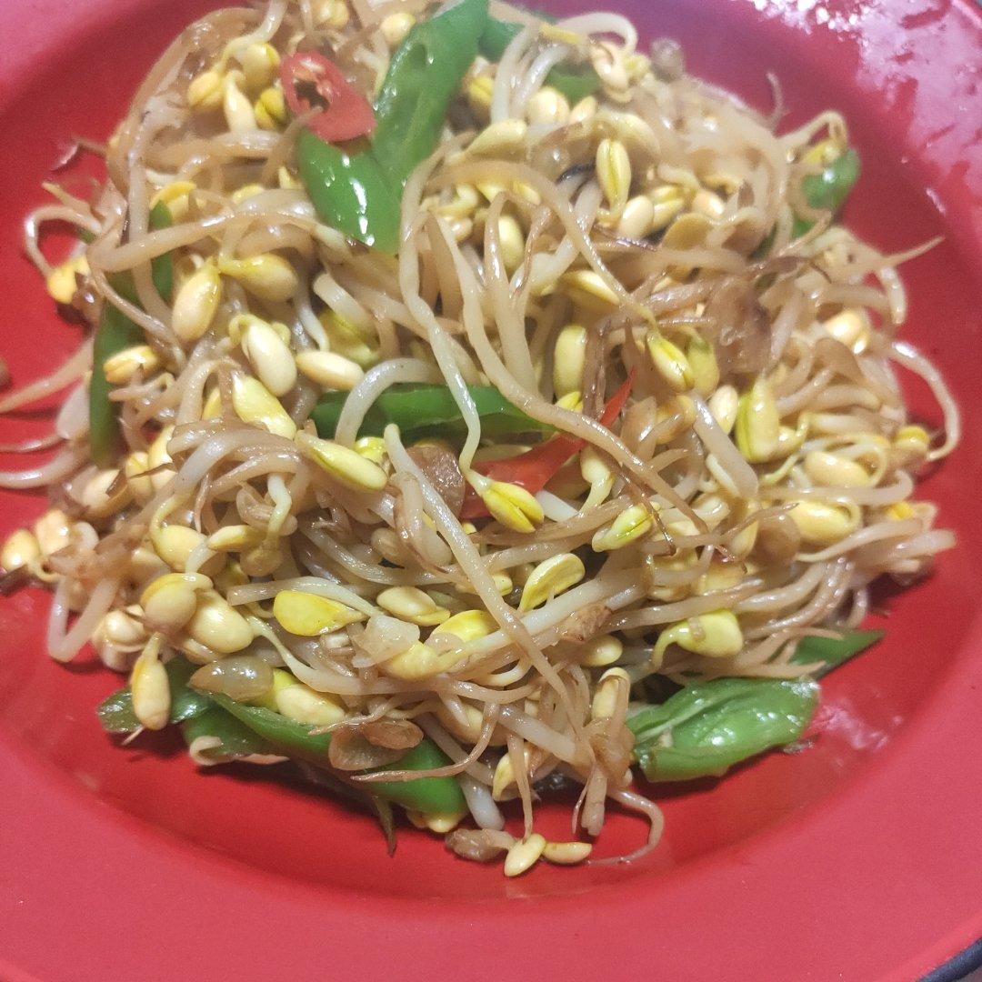 🔥减肥必备菜素炒酸辣豆芽～开胃爽口