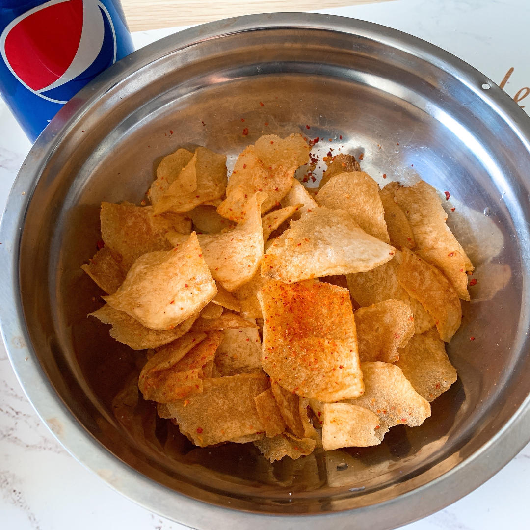 🔥焦香酥脆～自制薯片，嘎嘣脆秒杀膨化薯片