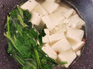 西湖牛肉豆腐菠菜羹的做法 步骤3