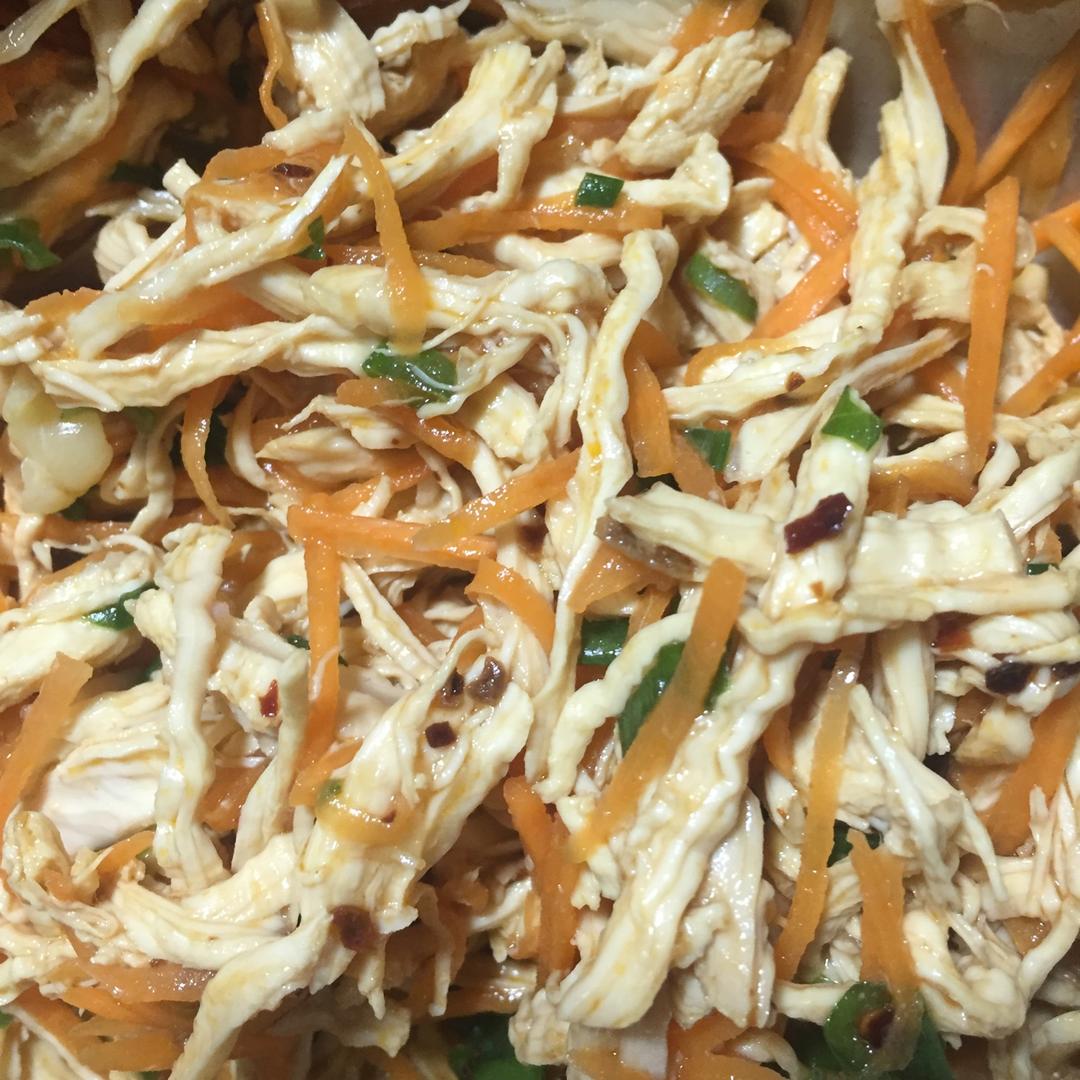 减脂健身｜凉拌手撕鸡丝（香辣&麻油版）