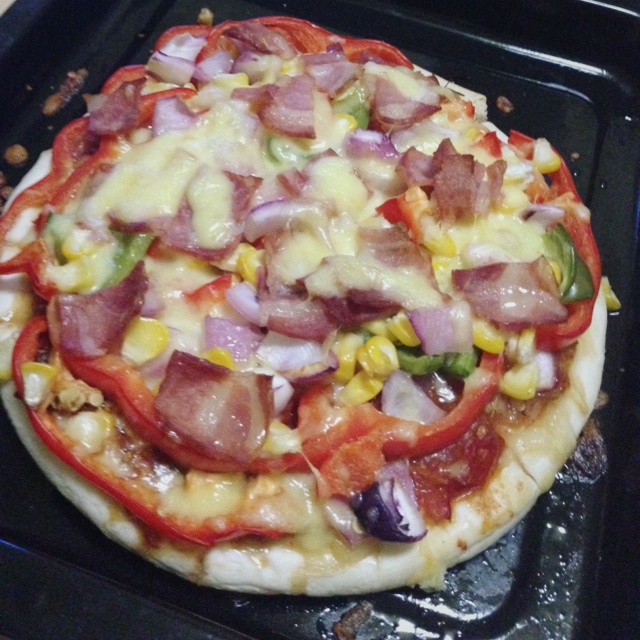 夏威夷pizza（附饼底冷冻法）