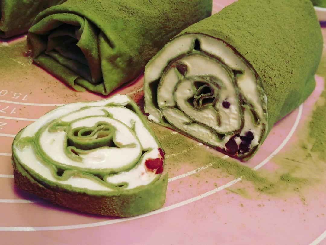 手机用户9199_sqw0做的抹茶红豆毛巾卷