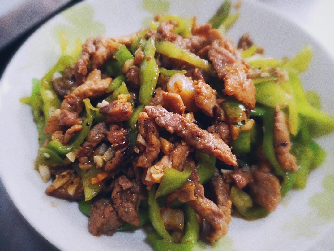 青椒炒肉丝