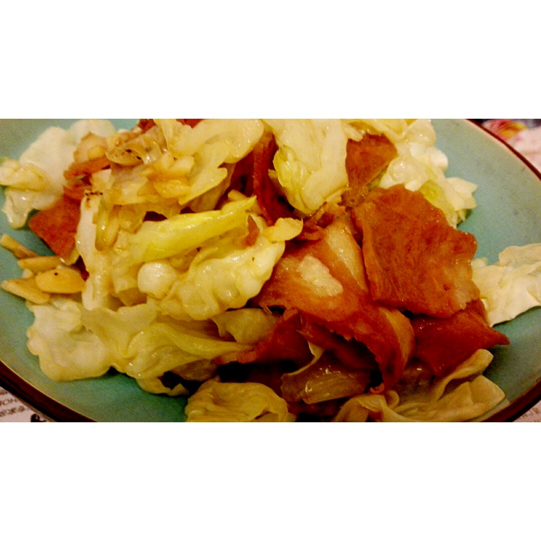 培根炒圆白菜