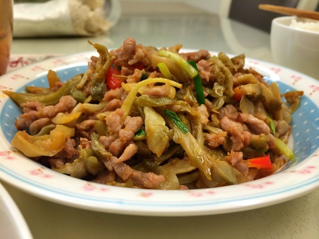 榨菜炒肉丝