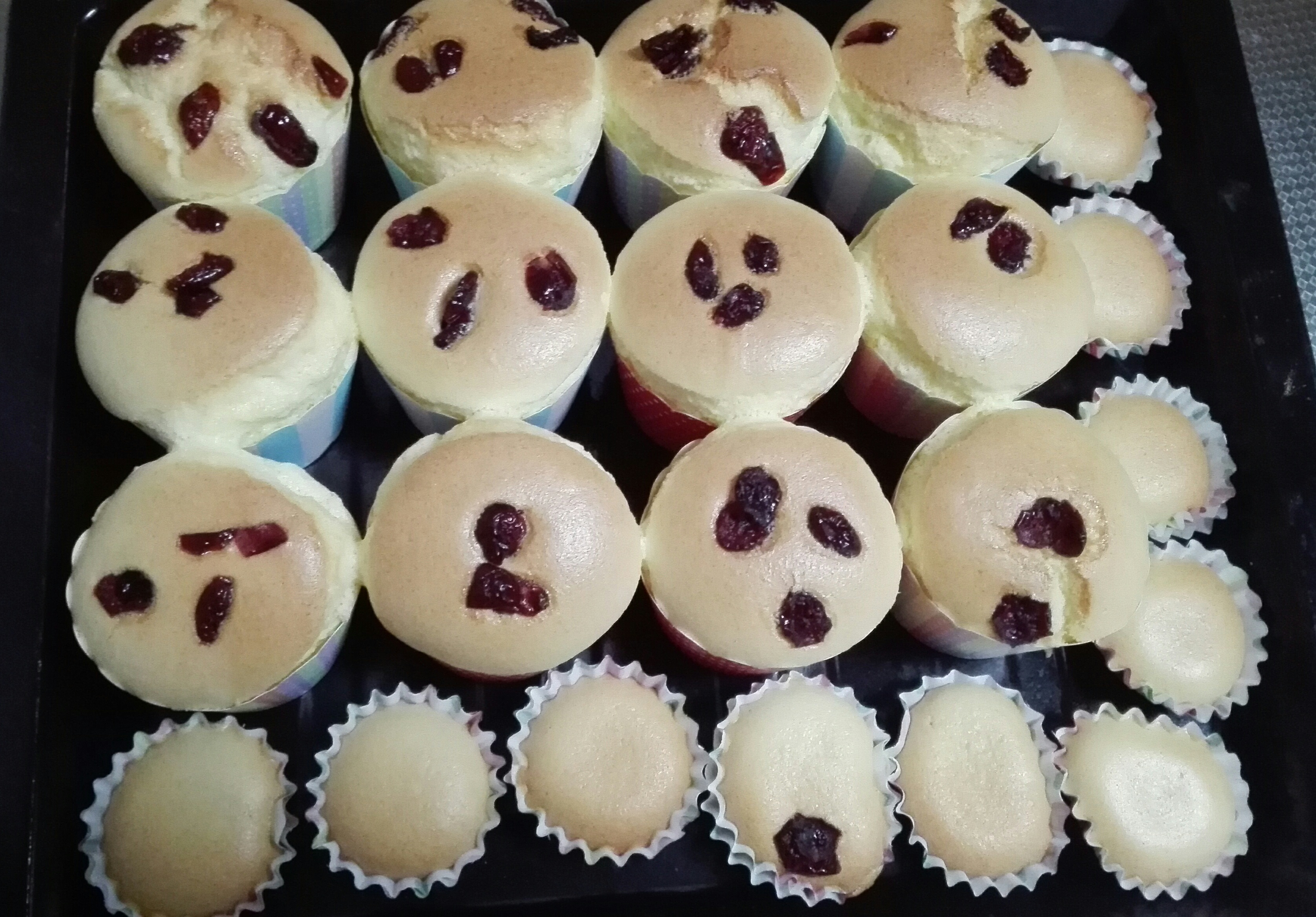 软绵绵戚风纸杯蛋糕