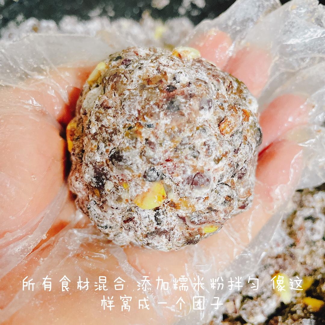 快手电饭煲版减脂粘豆包的做法 步骤6