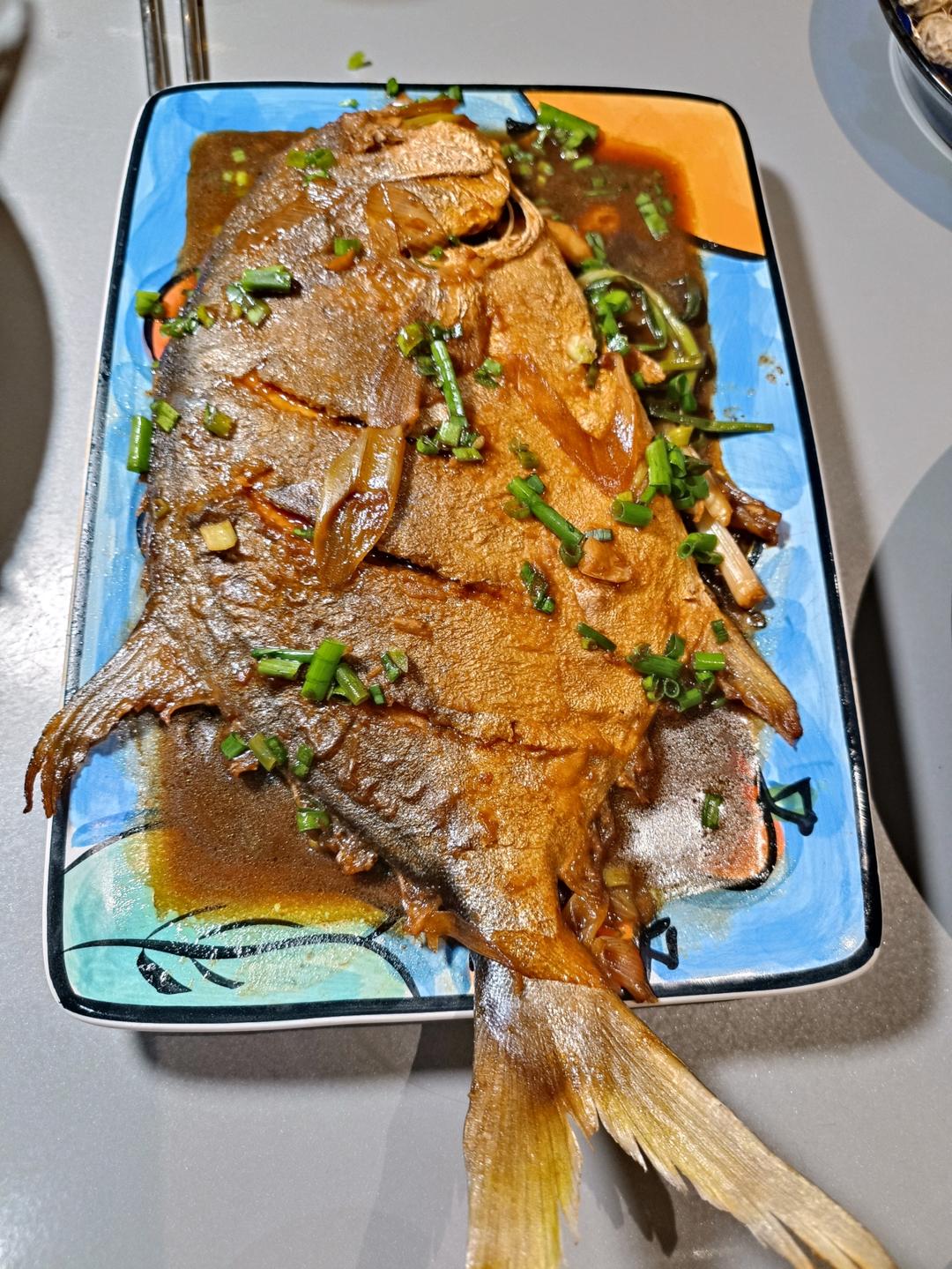 家常红烧鲳鱼