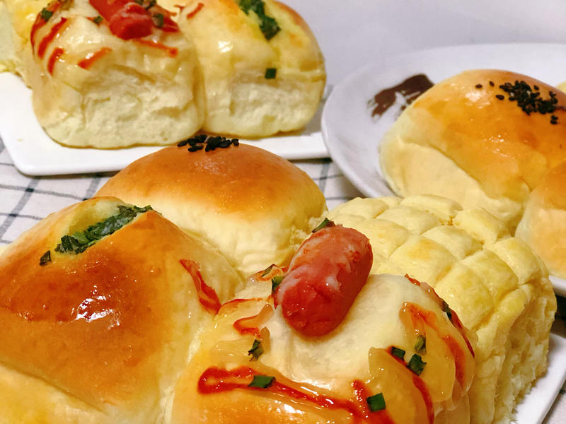 纯奶手撕吐司的做法 步骤1