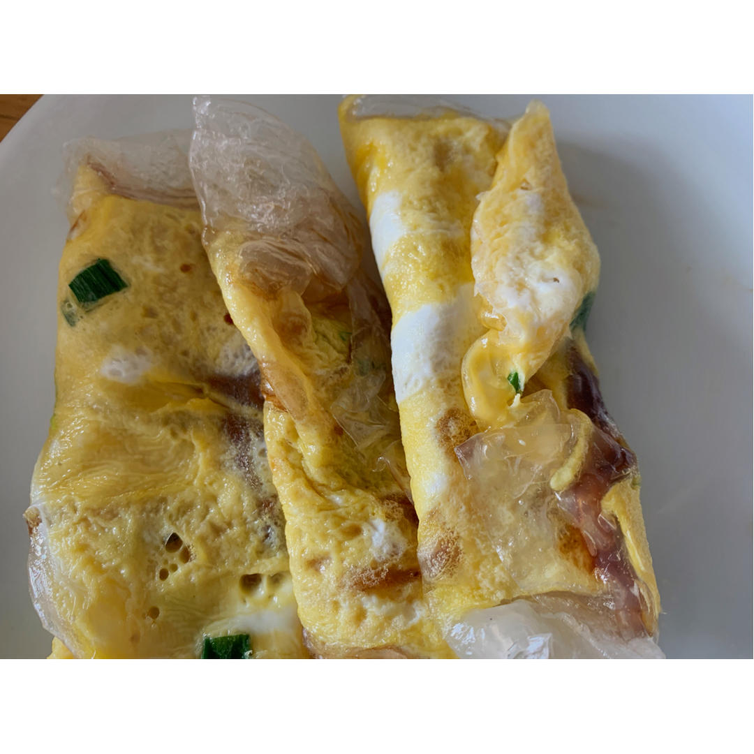 低卡越南春卷皮烤冷面