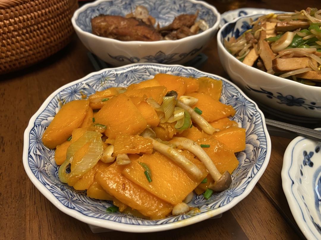 葱油南瓜（快手菜）