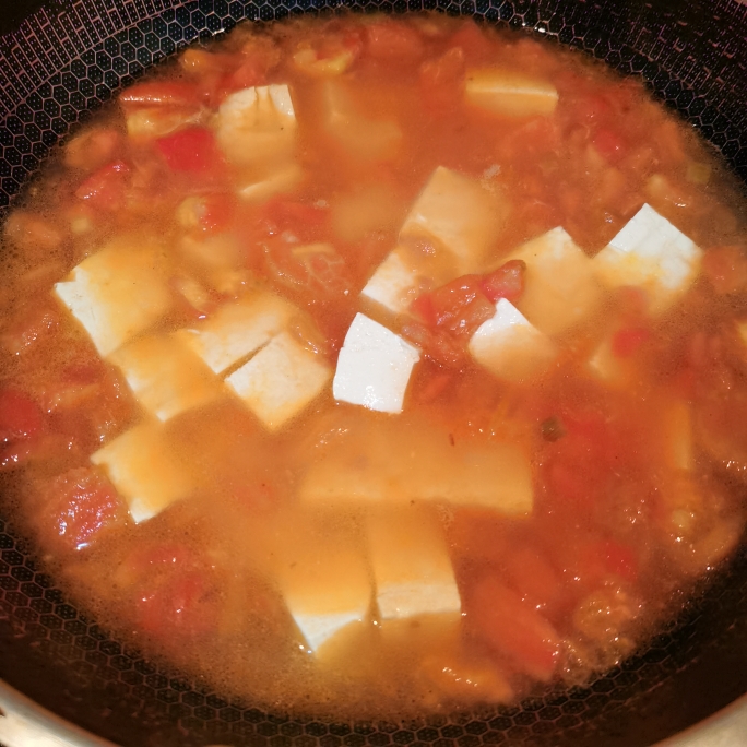 番茄肥牛豆腐汤的做法 步骤8