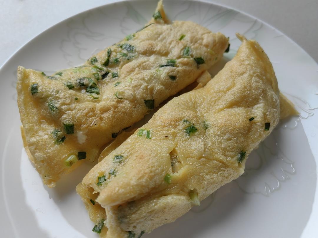 葛根粉小葱鸡蛋饼