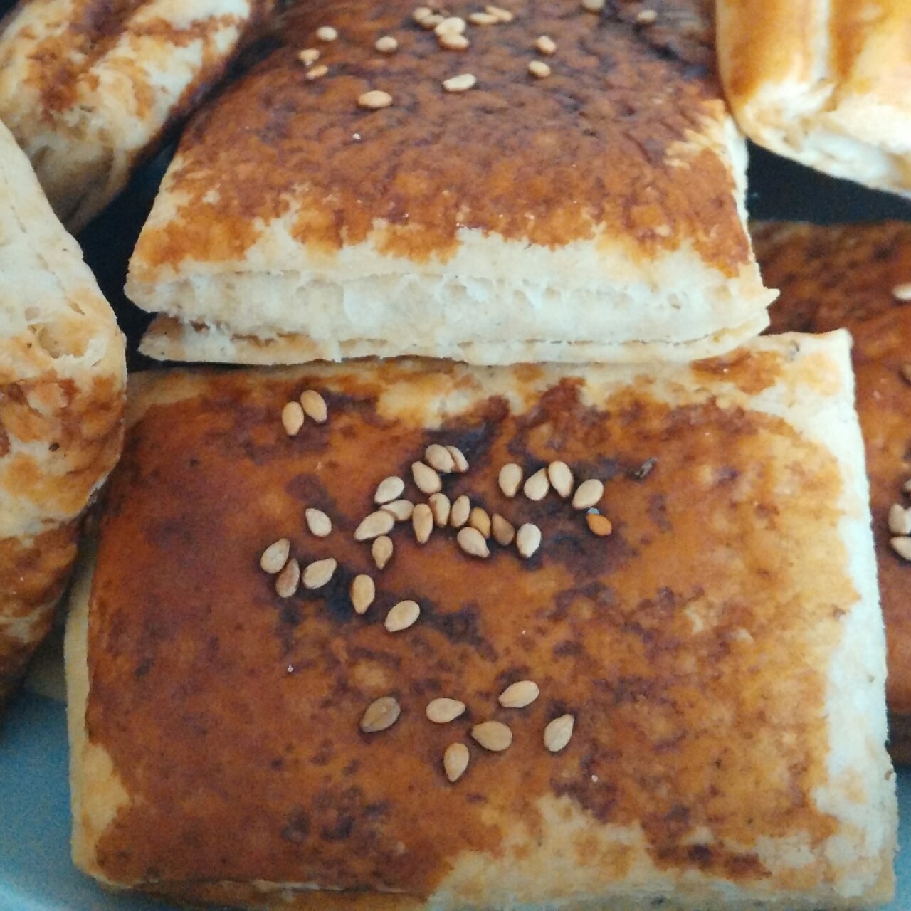 椒盐发面千层饼