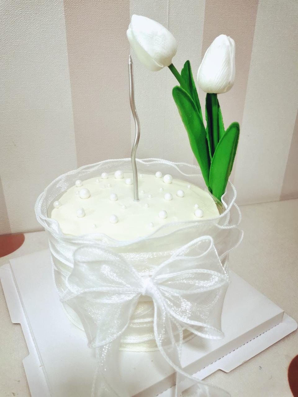 网红郁金香🌷蛋糕的做法