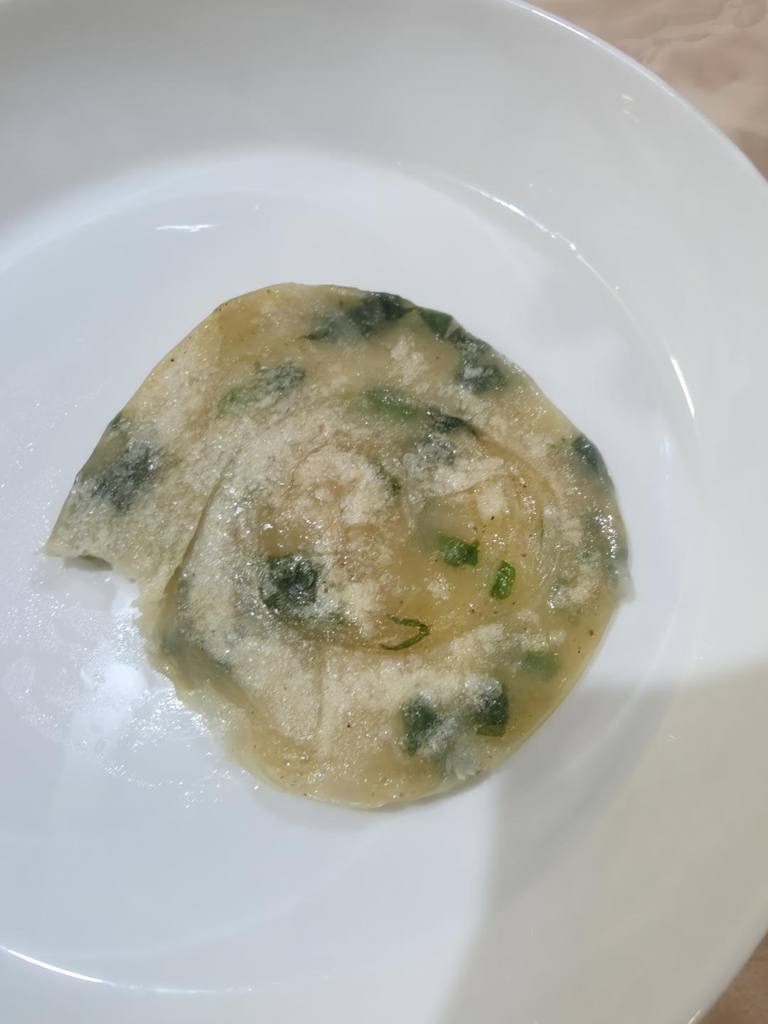 馄饨皮葱油饼