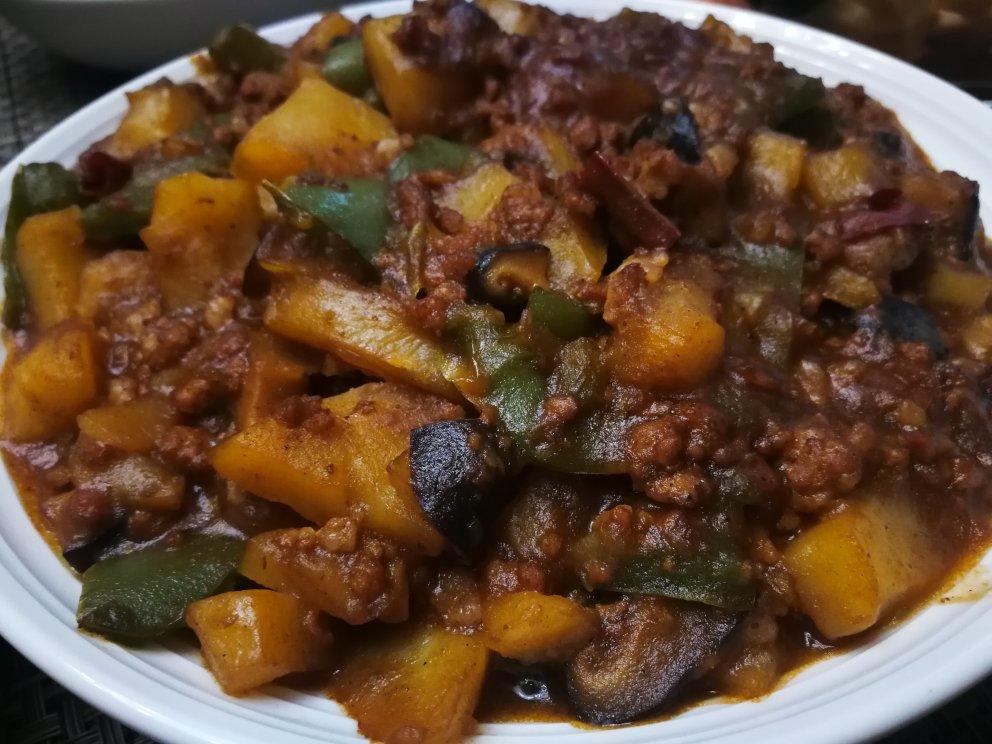 ㊙️香菇土豆肉沫拌饭❗️比外卖还好吃