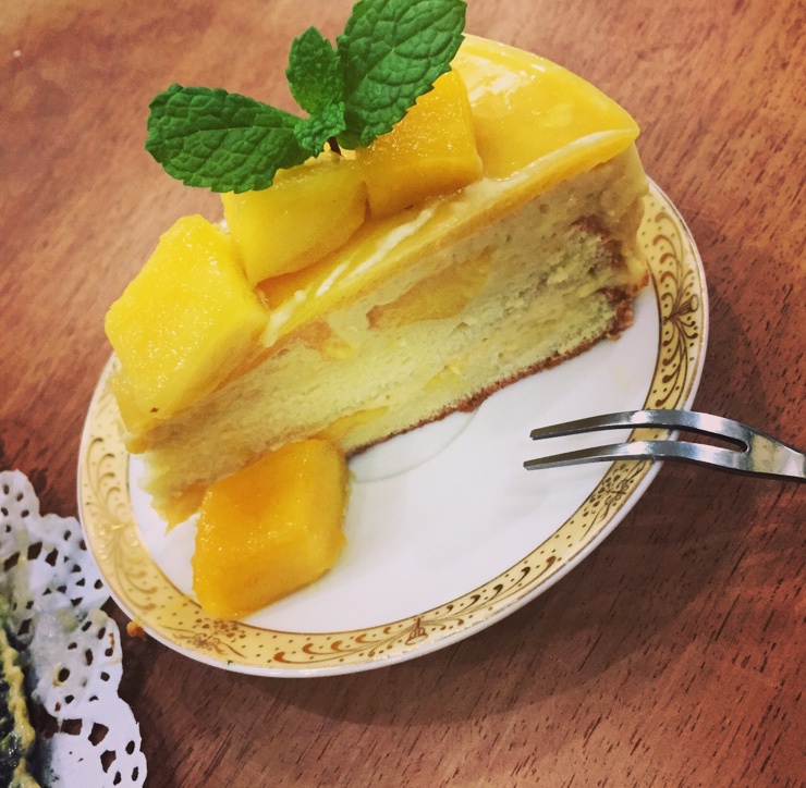 料超足的芒果慕斯蛋糕