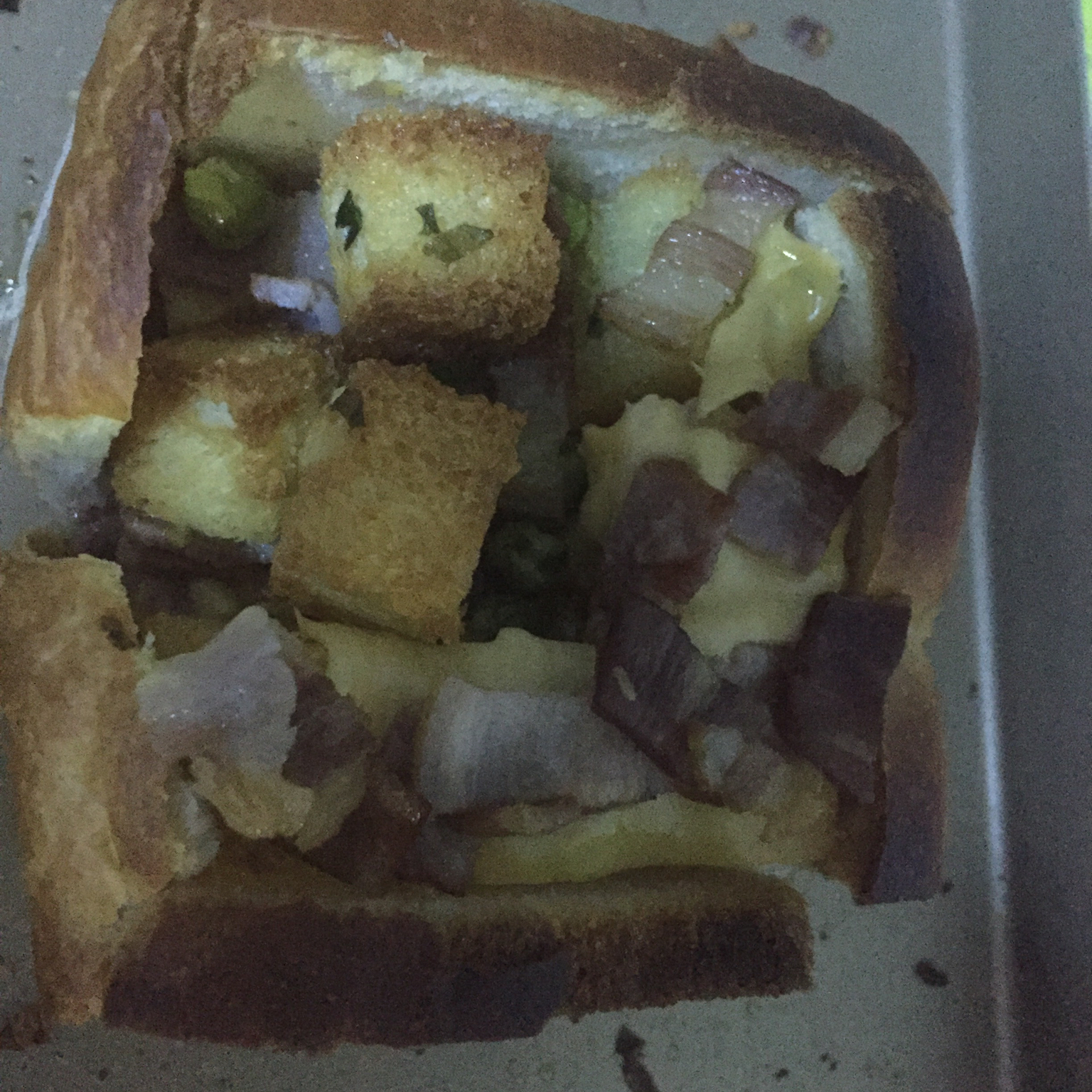 奶酪培根土司堡