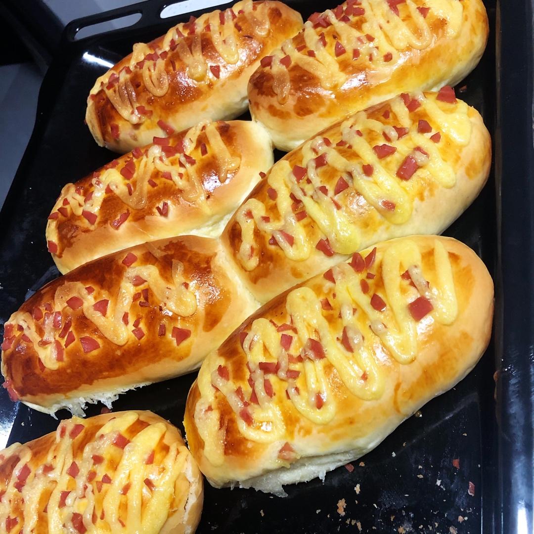 香葱火腿肉松面包