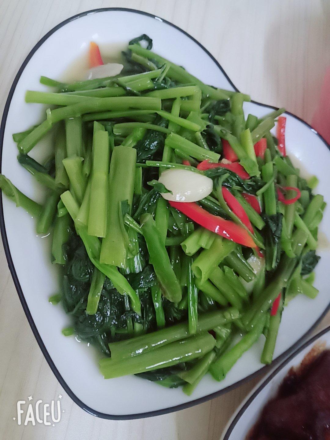 炒空心菜不发黑