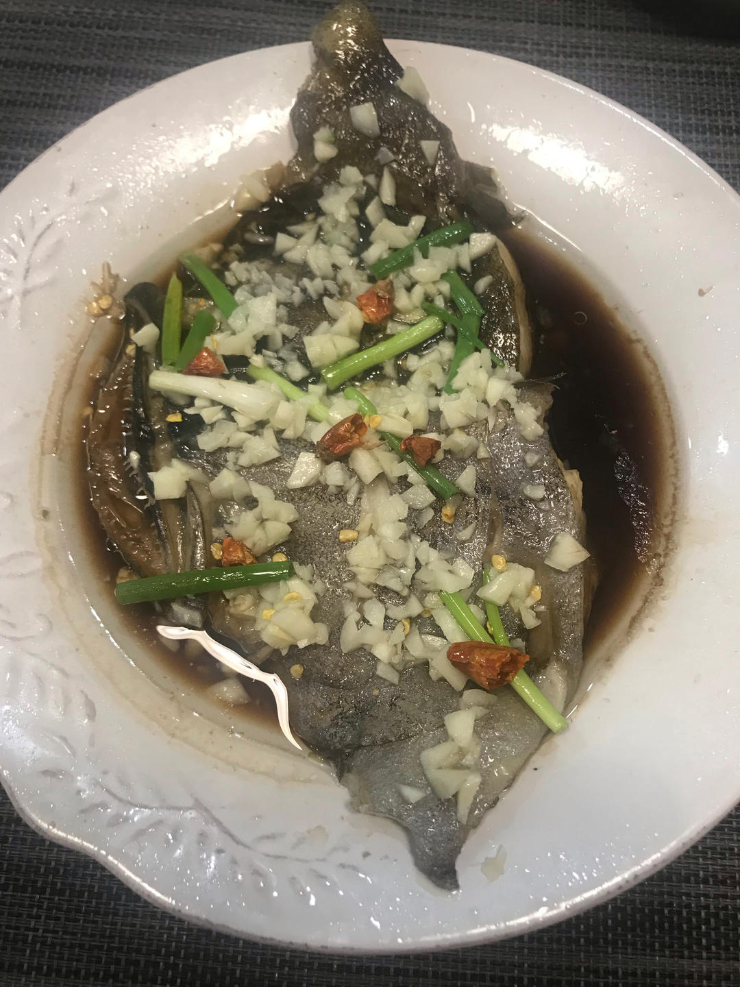 蒸鸦片鱼头（同鱼身做法一样）