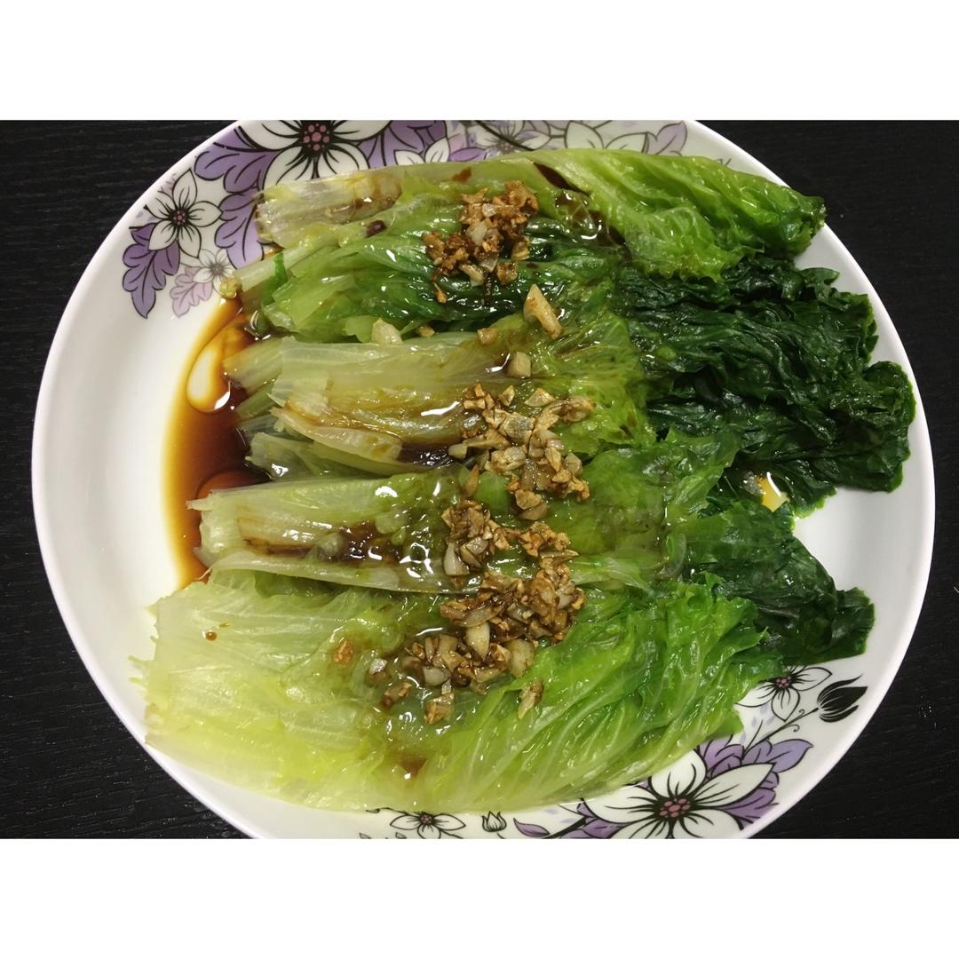 白灼生菜
