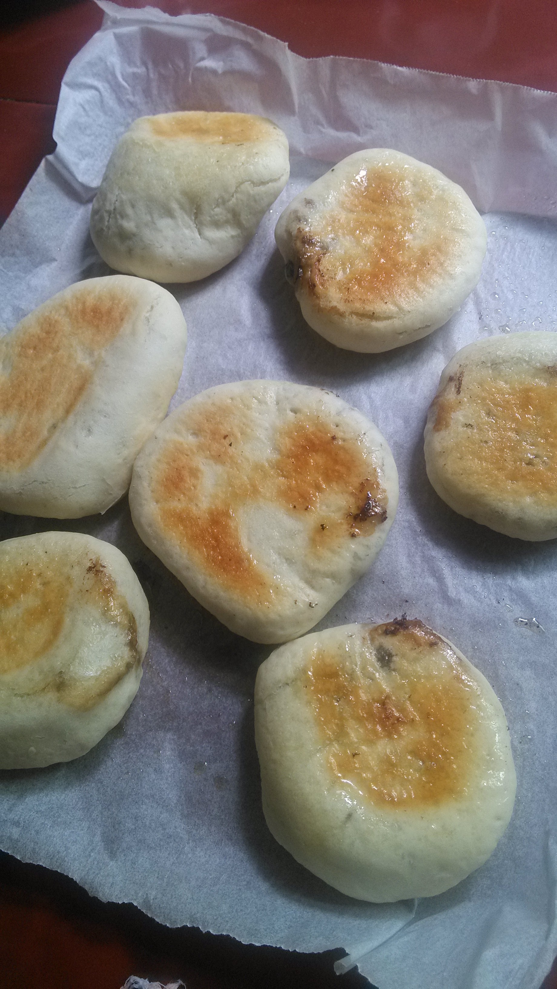 安吉石角老叶安吉白茶做的梅干菜烧饼