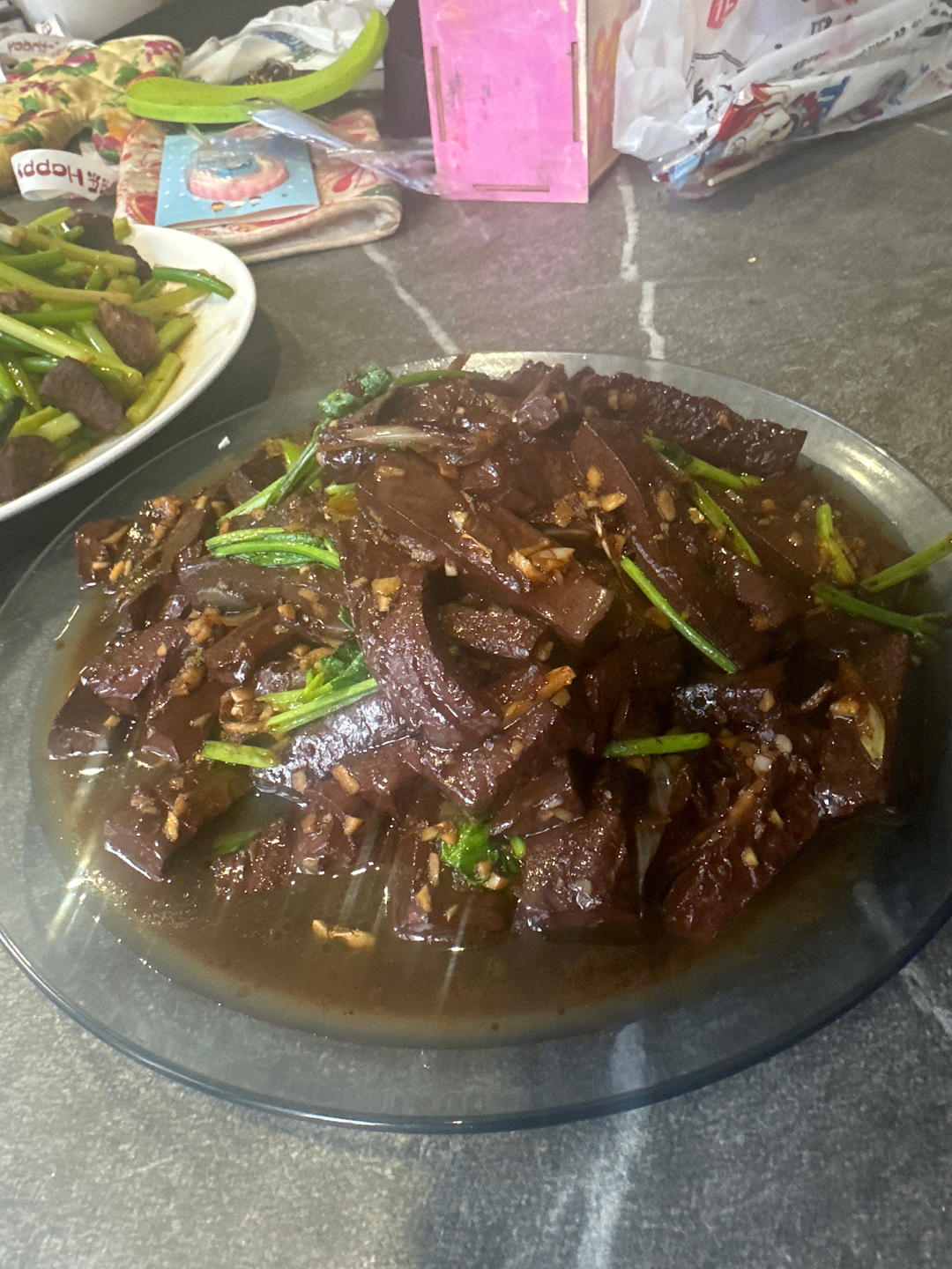 爆炒羊血 经典鲁菜