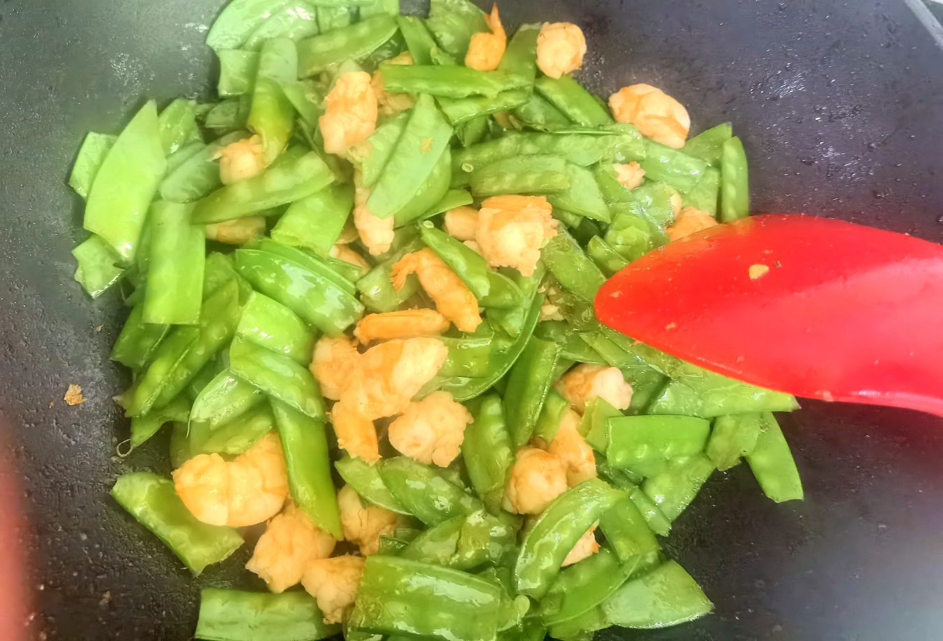 荷兰豆炒虾仁(夏日减脂餐、快手)的做法 步骤6