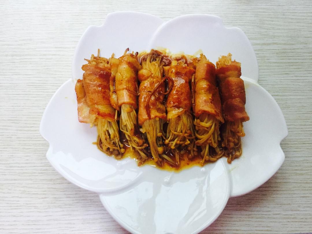 【金针菇培根卷】