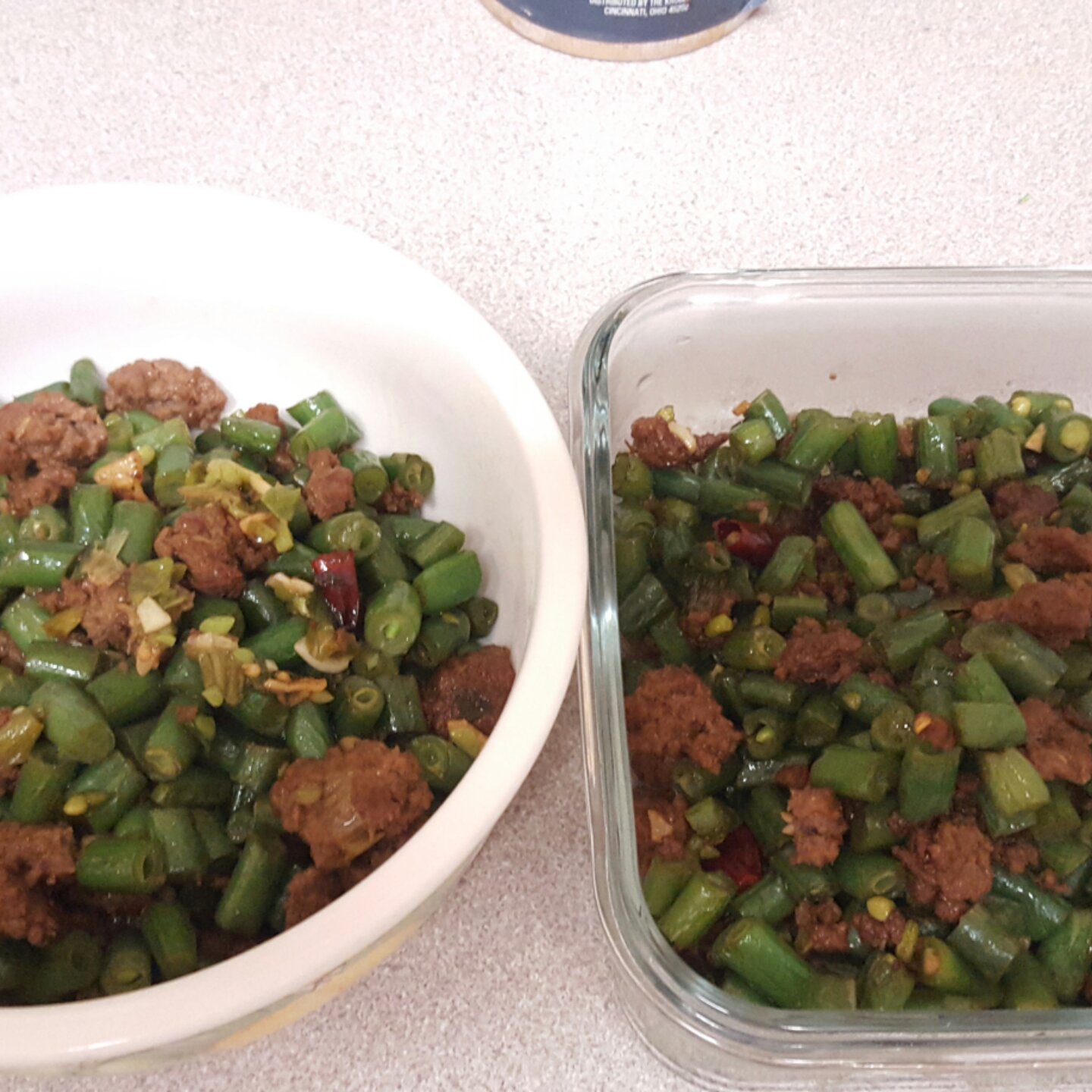 肉沫豆角下饭菜