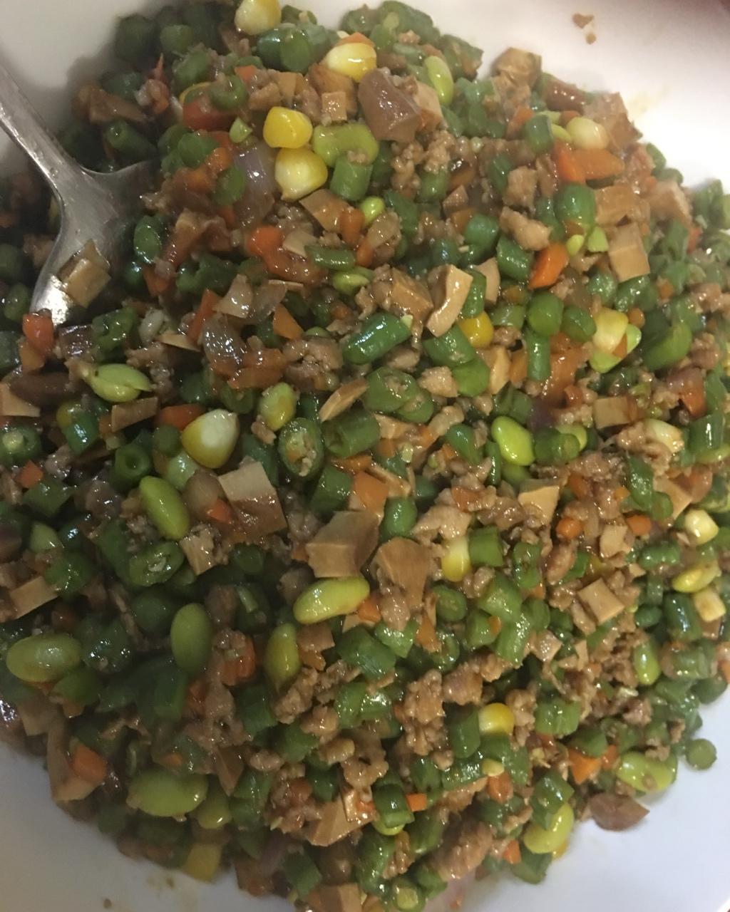 肉沫豆角下饭菜