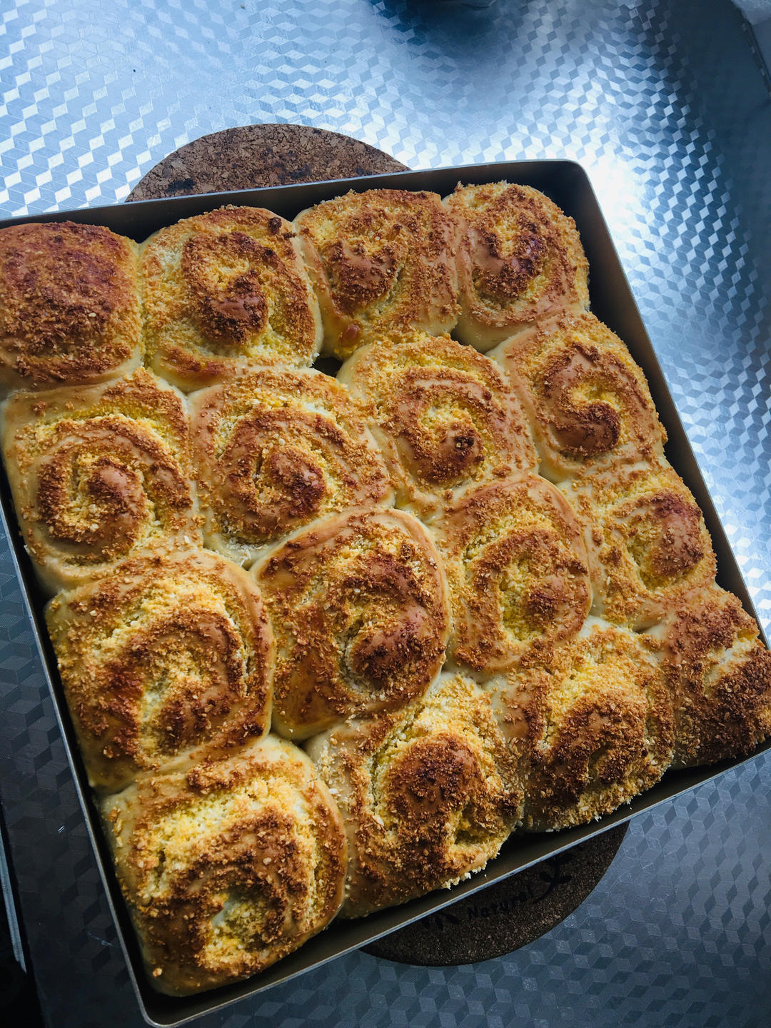 做100款面包の15【低糖减脂椰蓉卷】馅不用黄油和淡奶油