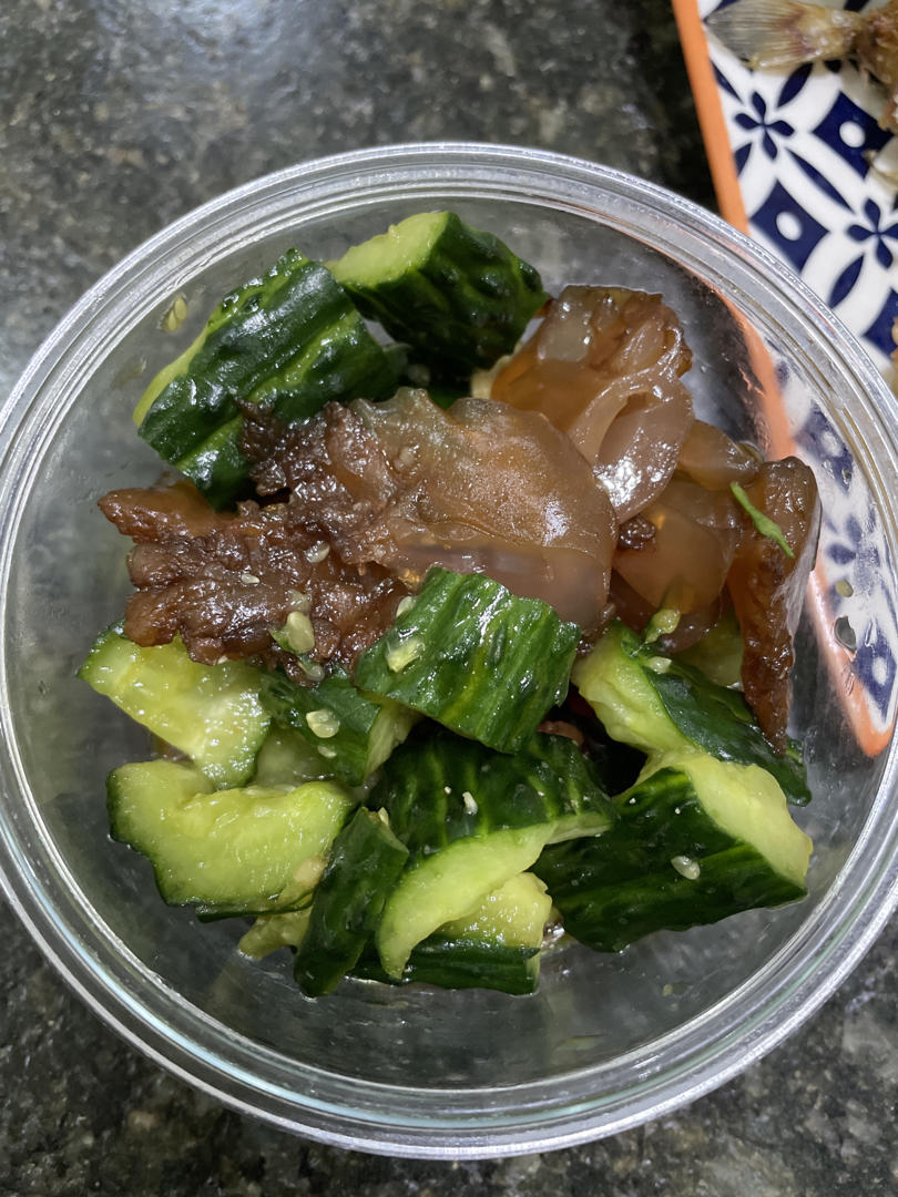 黄瓜拌海蜇头