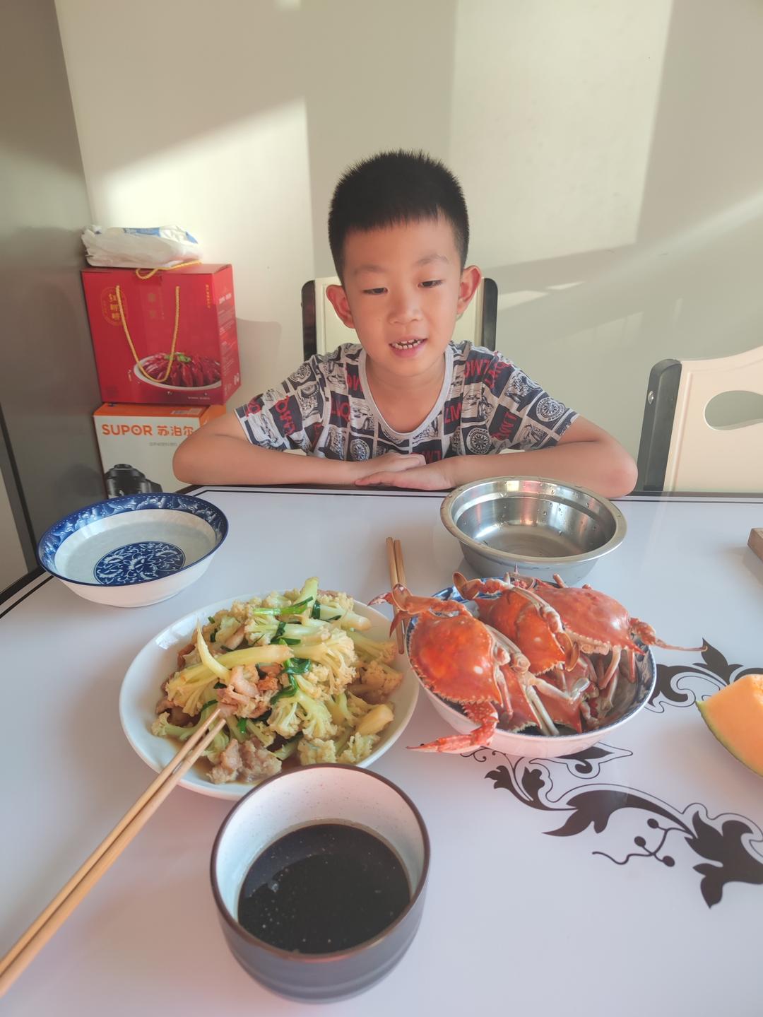 清蒸螃蟹（梭子蟹）