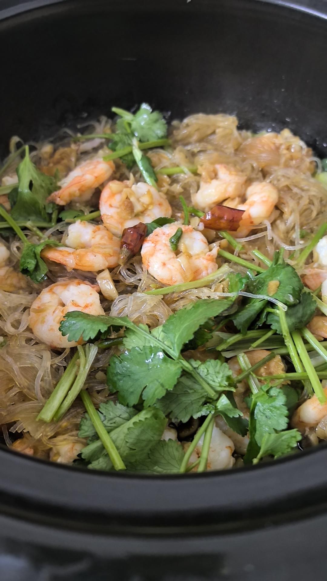 虾仁粉丝煲