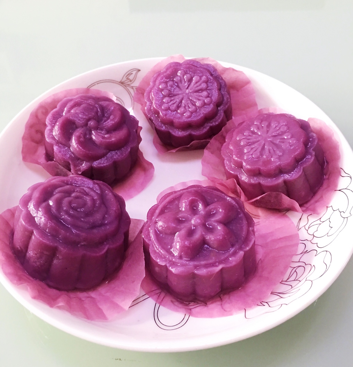 紫薯豆沙糕