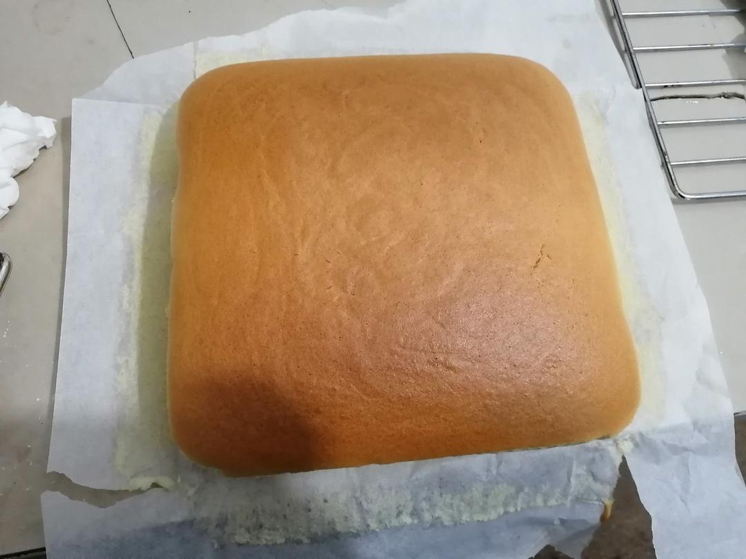 8寸圆形模具的古早蛋糕，完美方子！
