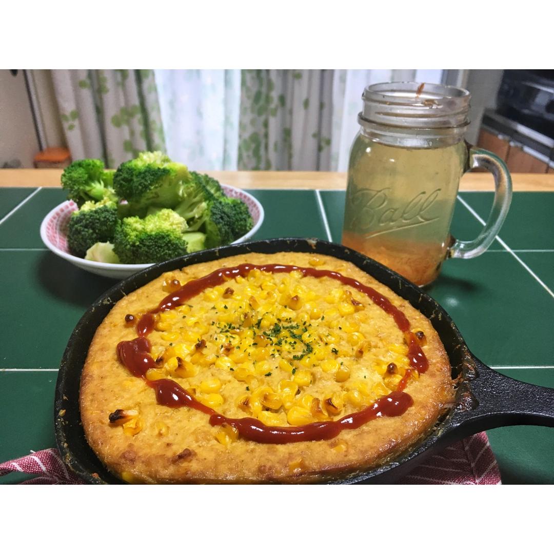 甜玉米豆腐饼（素）丨健康·三餐