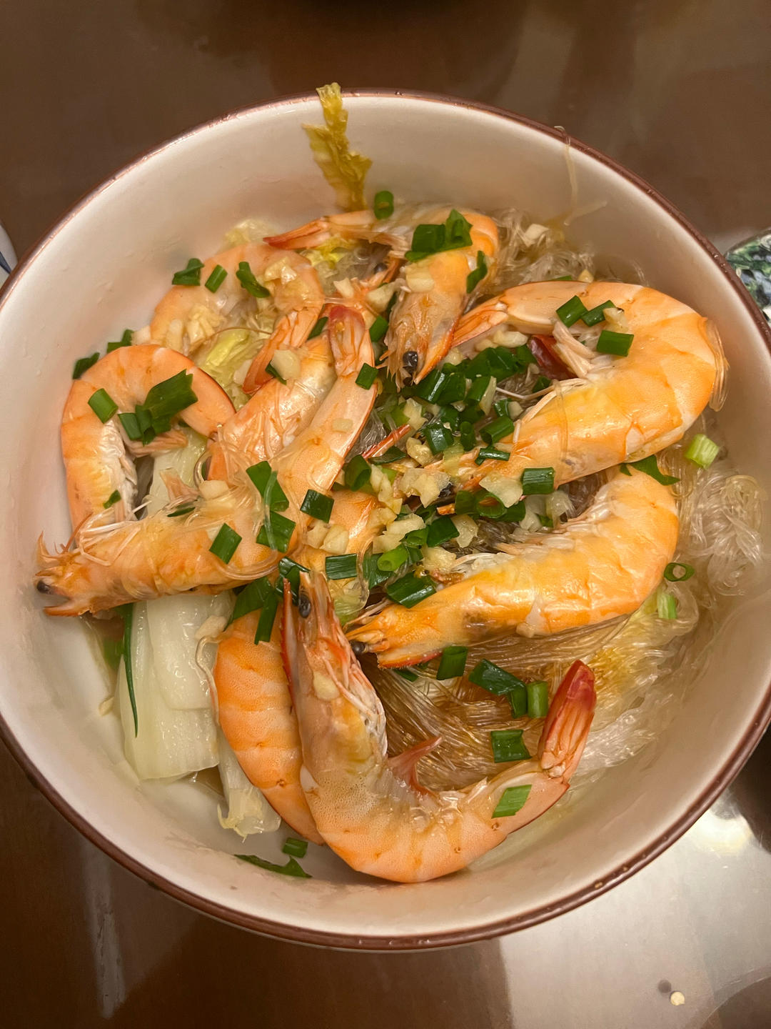 鲜虾粉丝煲