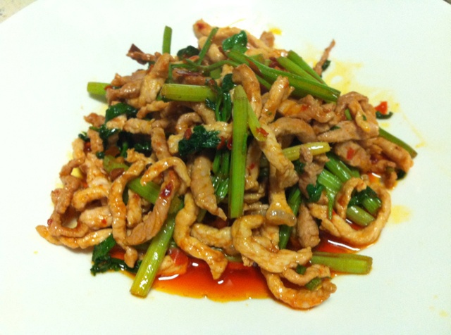 芹菜肉丝