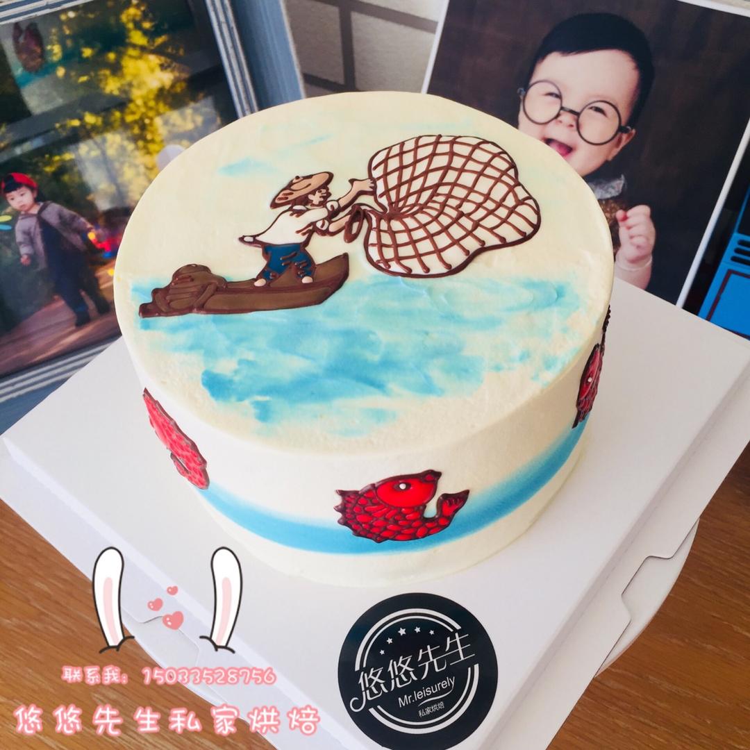 抹面，如何抹出一个渐变色的蛋糕。