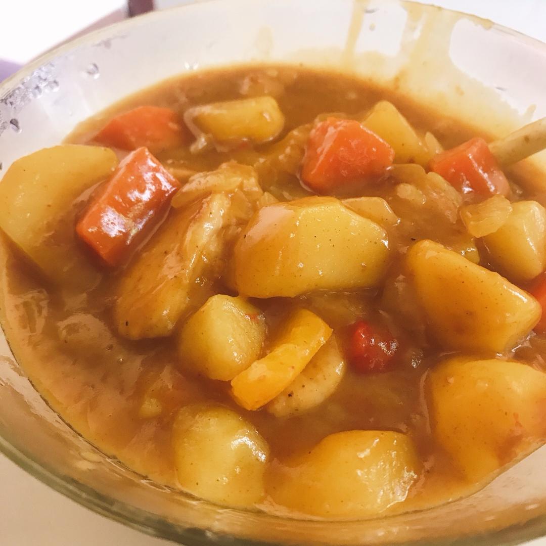 咖喱土豆胡萝卜鸡胸肉