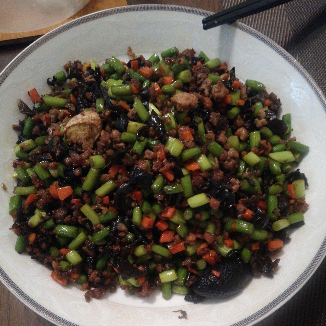 下饭菜～蒜苔肉末