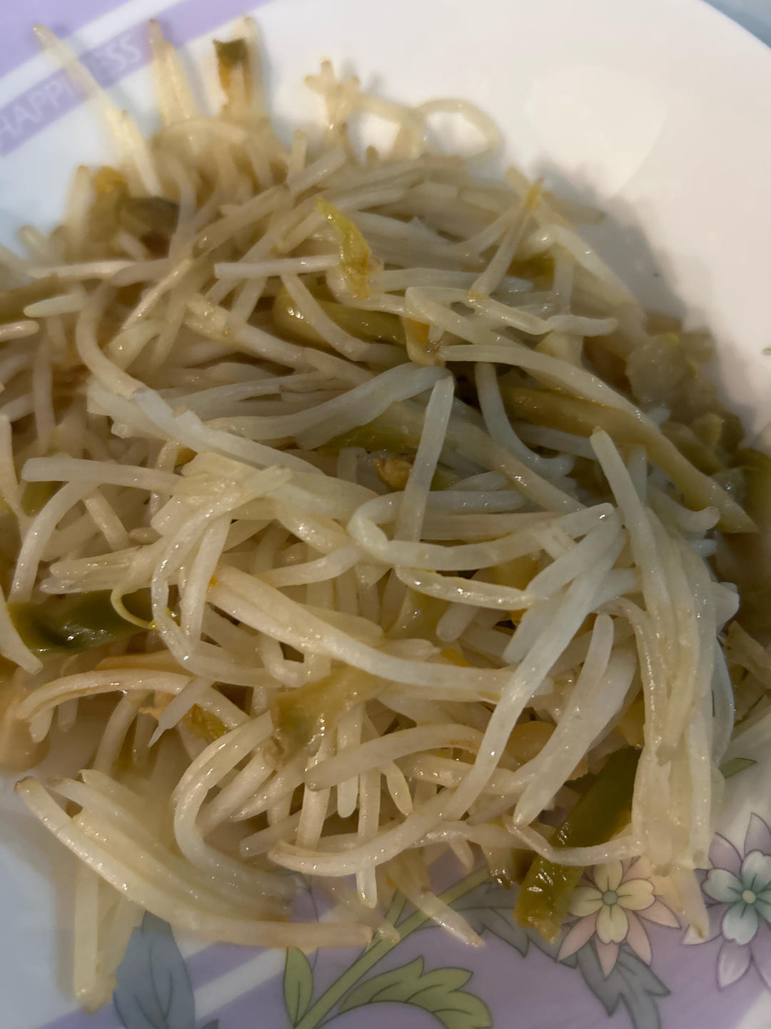 榨菜炒绿豆芽