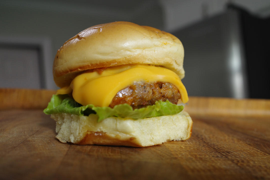 茄汁肉饼mini汉堡